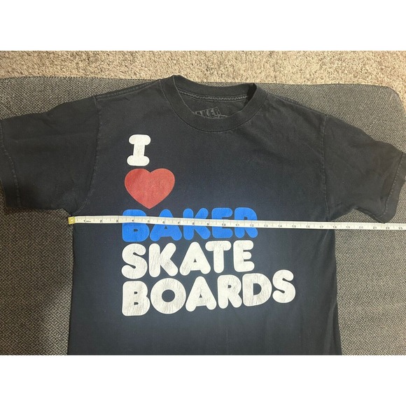 Vintage Baker Skateboards Black T-Shirt Men’s Size Small - Picture 7 of 8
